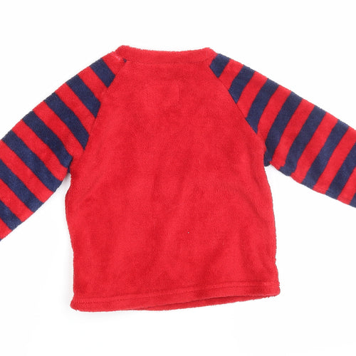 Primark Baby Red Striped   Pyjama Top Size 18-24 Months  - Rudolph