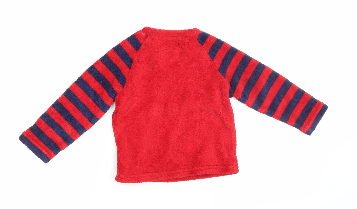 Primark Baby Red Striped   Pyjama Top Size 18-24 Months  - Rudolph