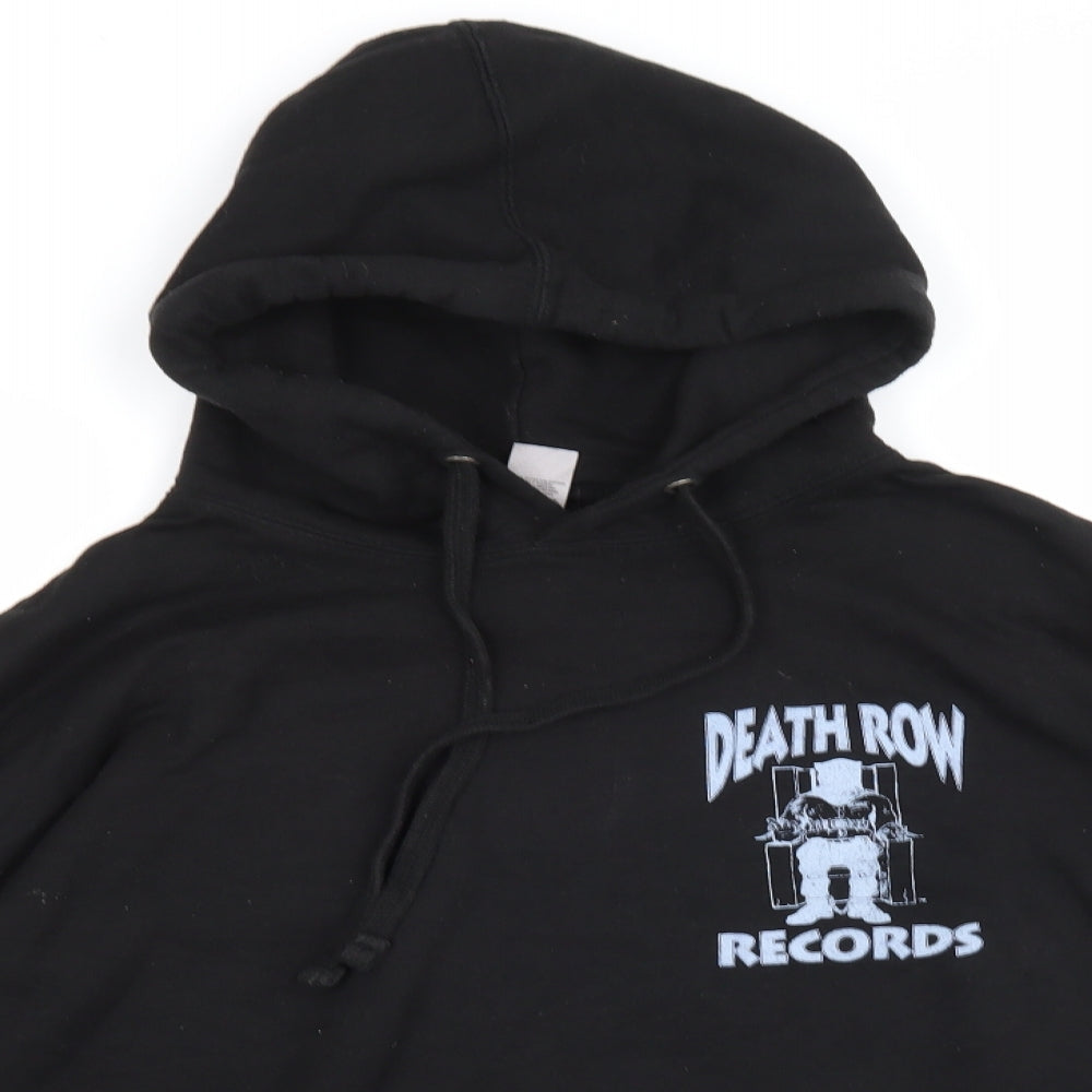 Boohoo Mens Black   Pullover Hoodie Size M  - Death Row