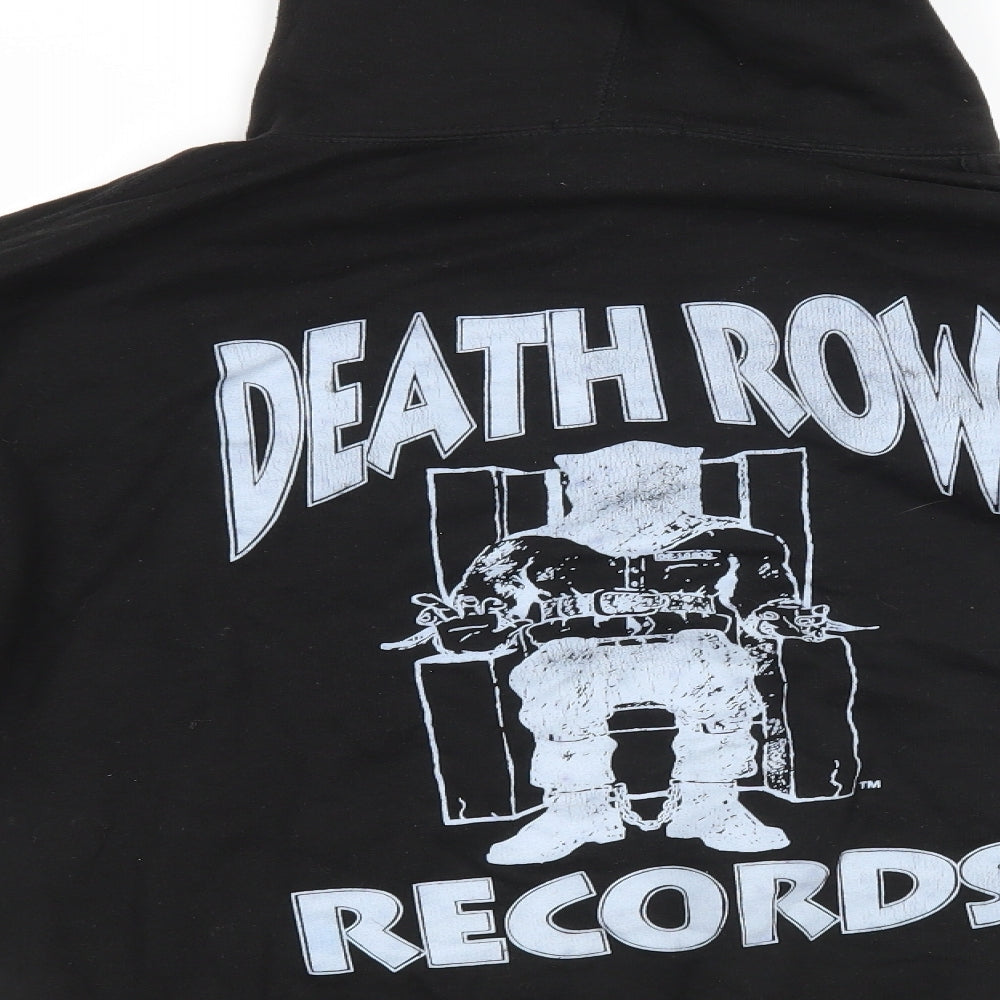 Boohoo Mens Black   Pullover Hoodie Size M  - Death Row