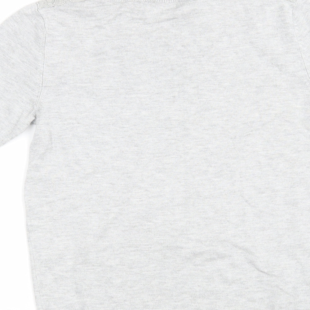 Dorothy Perkins Womens Grey   Basic T-Shirt Size 6