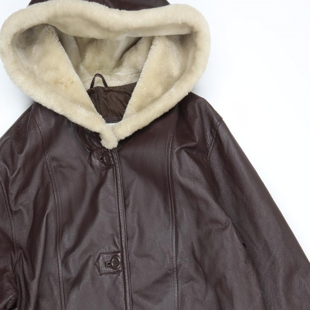 Modern Classics Womens Brown   Overcoat Coat Size L