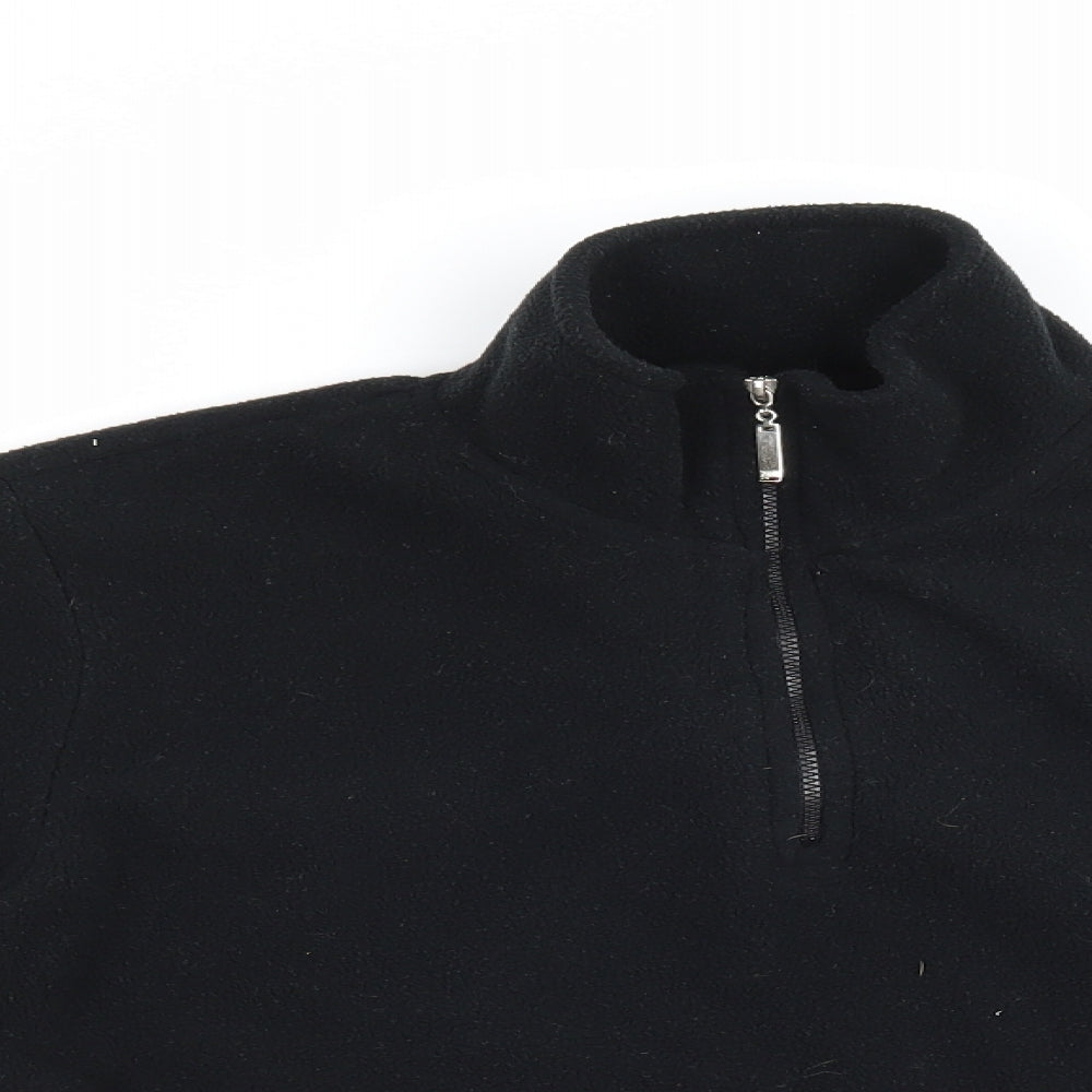 Active Womens Black   Pullover Sweatshirt Size 14