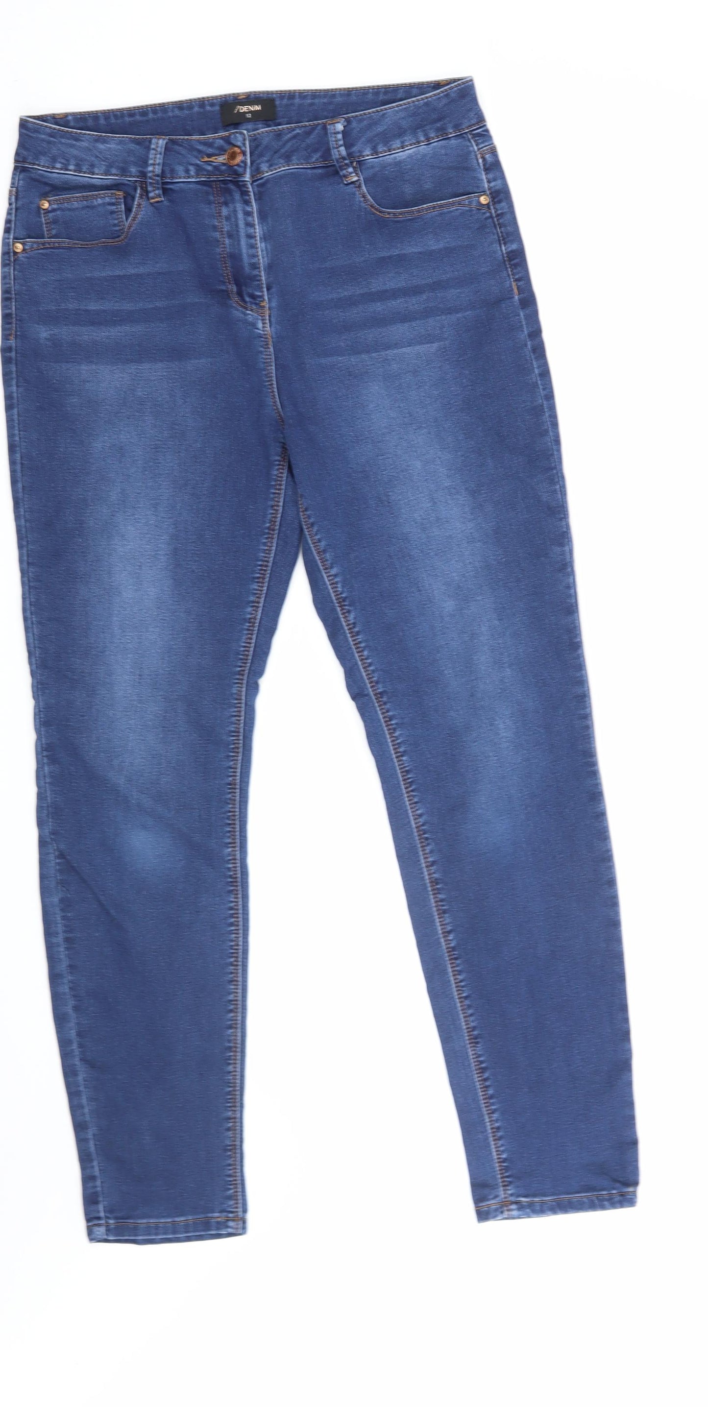 MatalN Womens Blue   Straight Jeans Size 12 L29 in