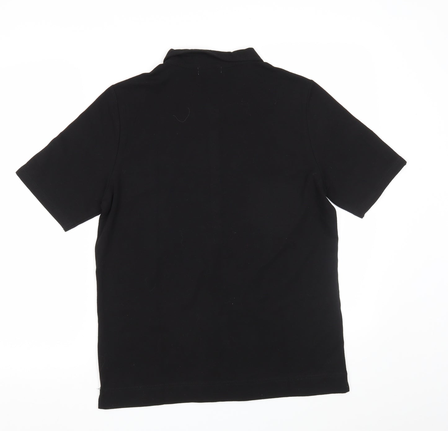 Daily Women Womens Black   Basic Polo Size XL