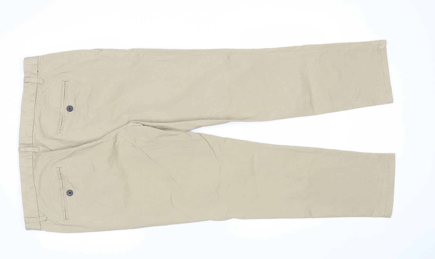 Burton Mens Beige   Chino Trousers Size 38 L30 in