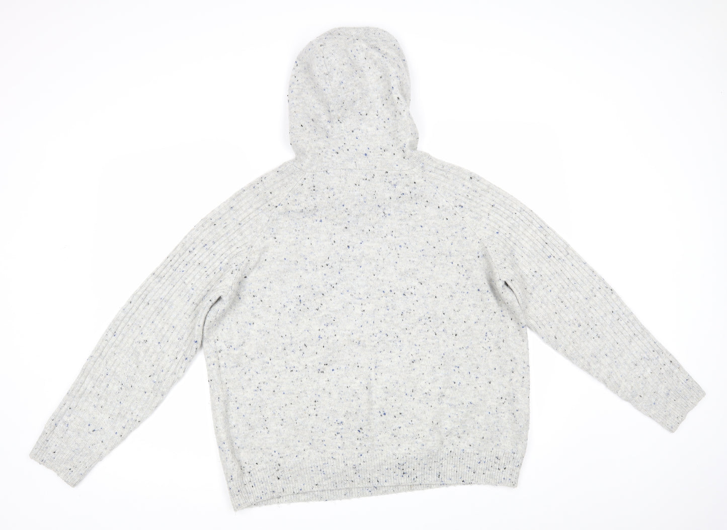 M&S Womens Grey   Pullover Hoodie Size L