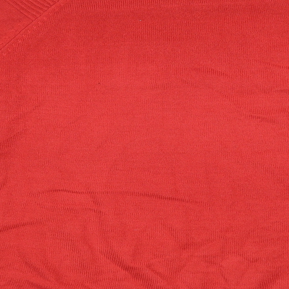 Per Una Womens Red  Knit Pullover Jumper Size M