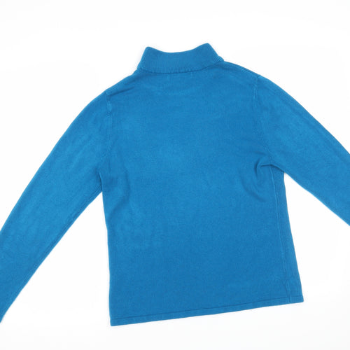 Bm Collection Womens Blue   Pullover Jumper Size M