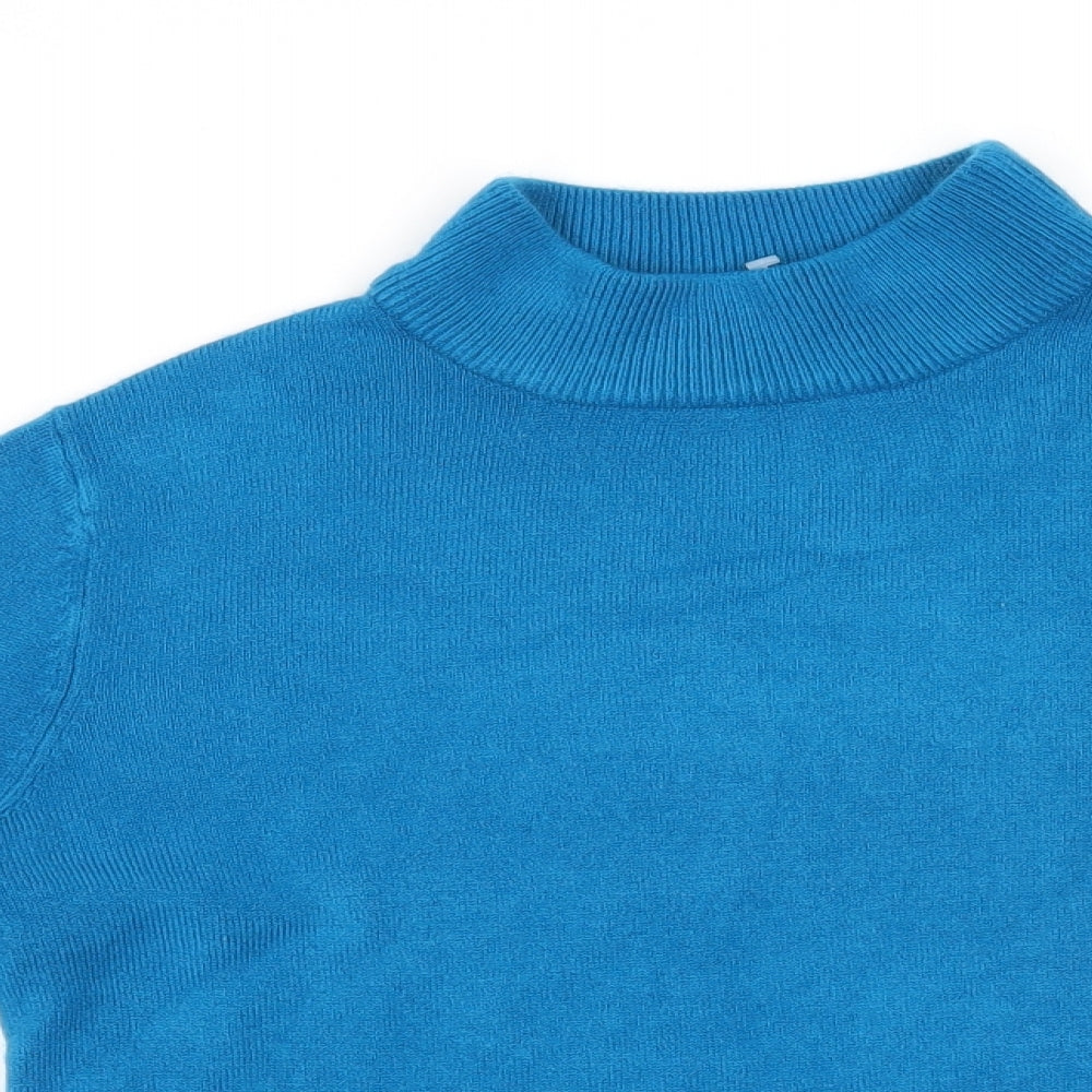 Bm Collection Womens Blue   Pullover Jumper Size M