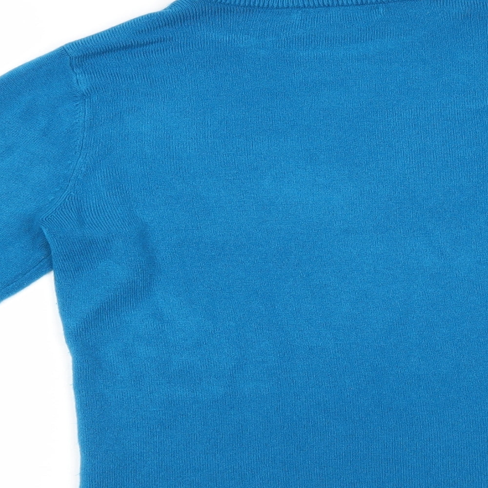 Bm Collection Womens Blue   Pullover Jumper Size M