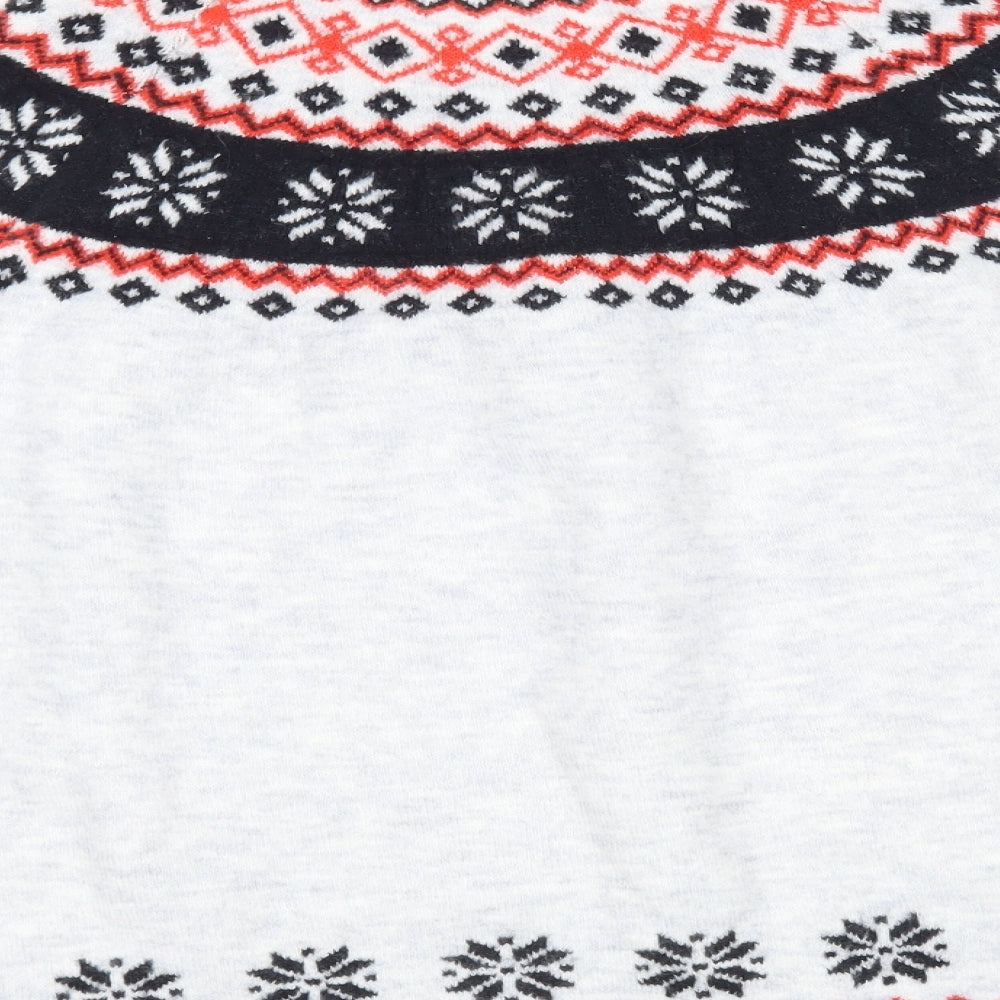 Peacocs Womens Grey Fair Isle  Pullover Jumper Size L