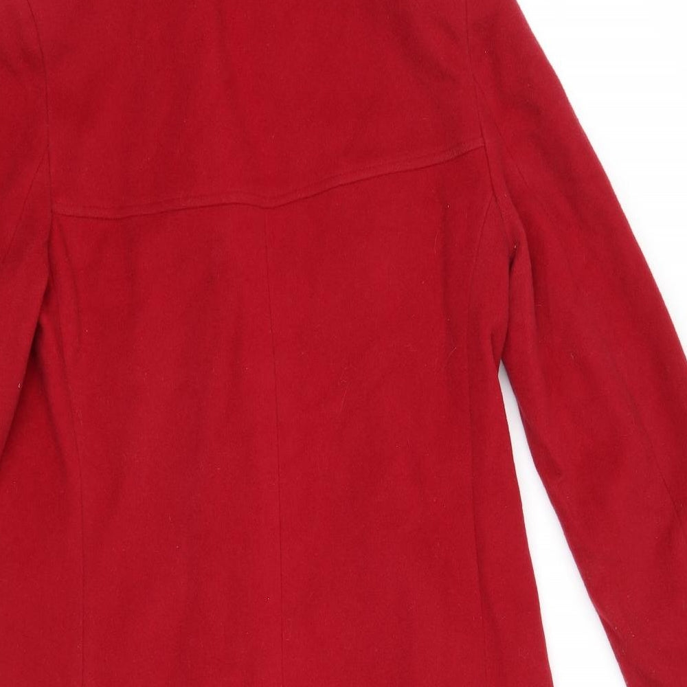 Laura Ashley Womens Red   Overcoat Coat Size 12