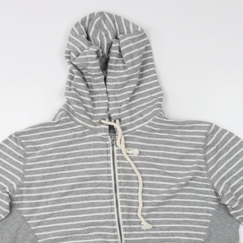 Roots Womens Multicoloured Striped  Full Zip Hoodie