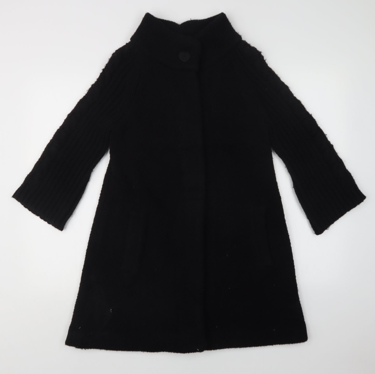 Monsoon Womens Black   Overcoat Coat Size 8