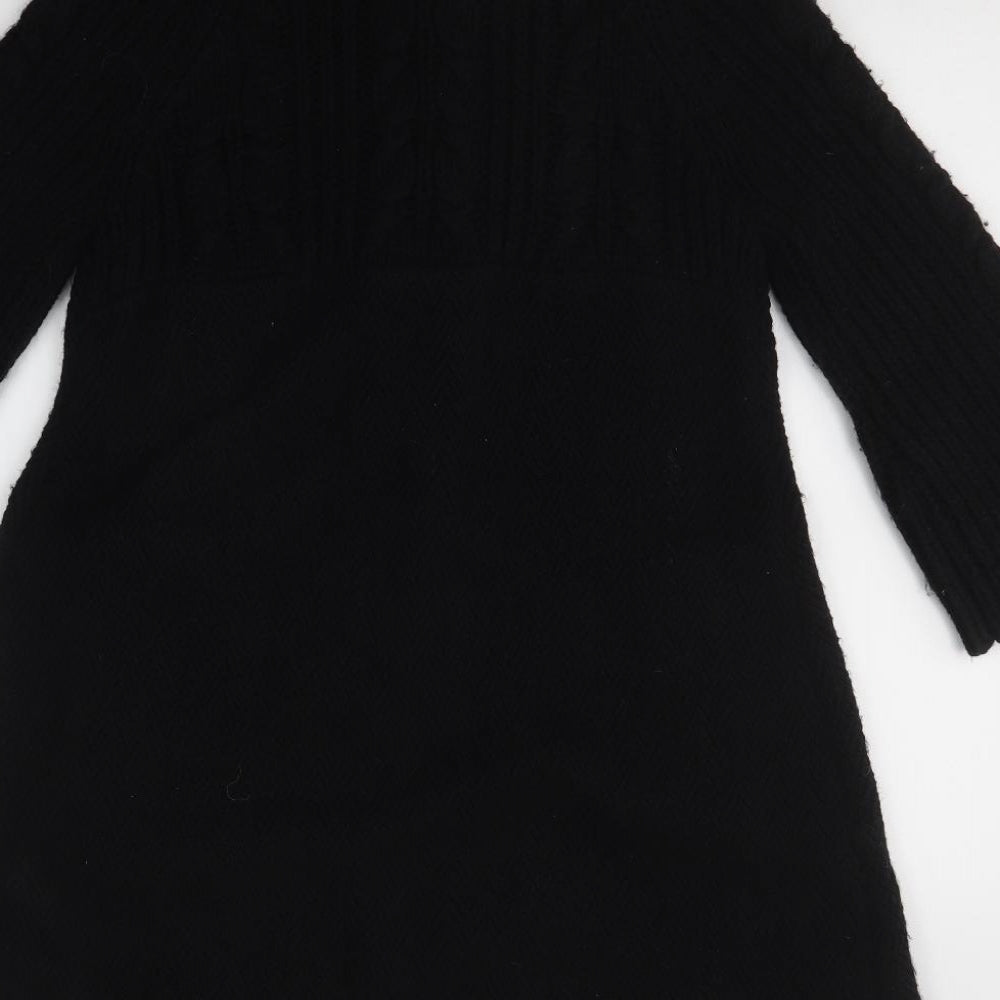 Monsoon Womens Black   Overcoat Coat Size 8