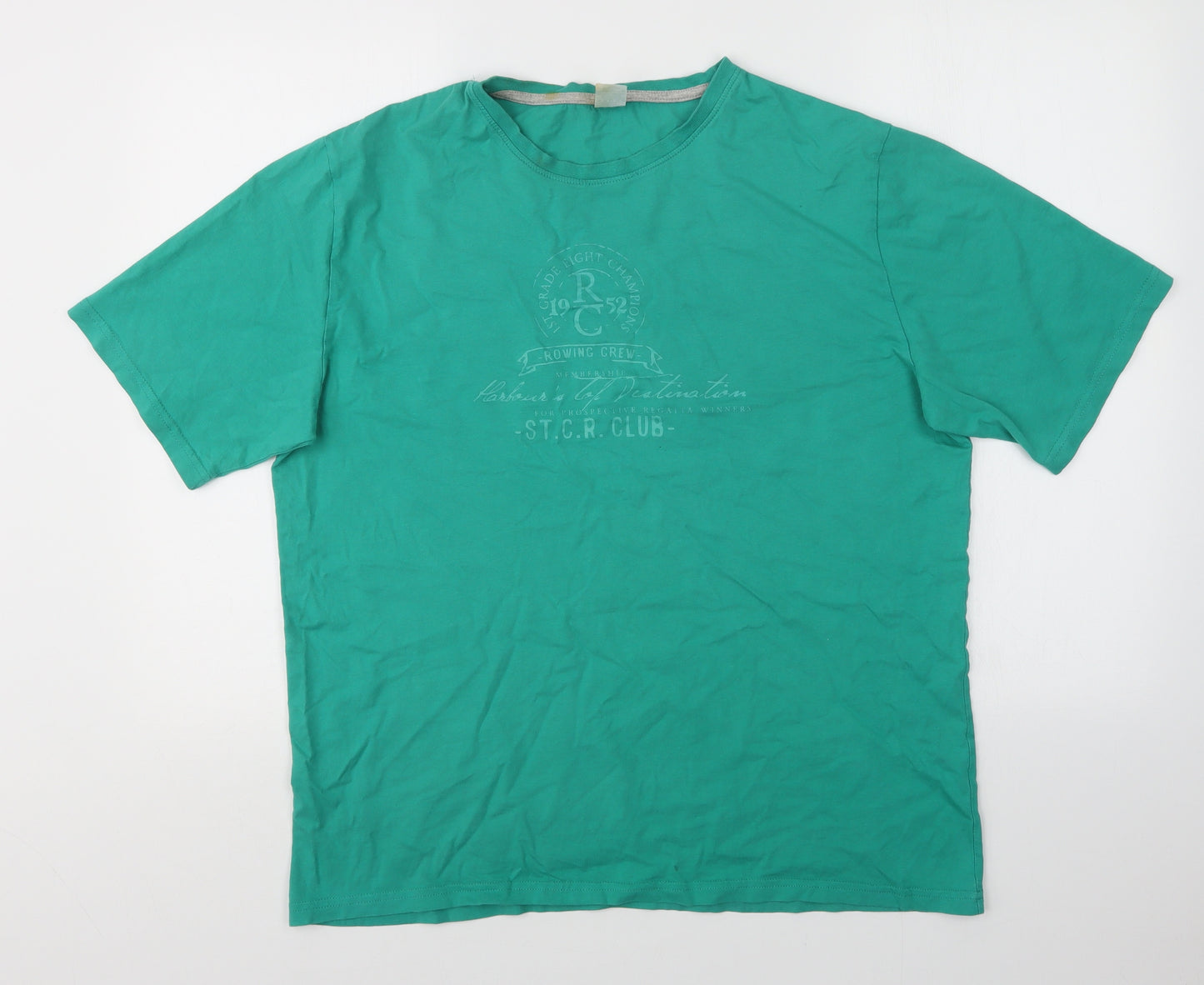 Avenue Mens Green    T-Shirt Size L