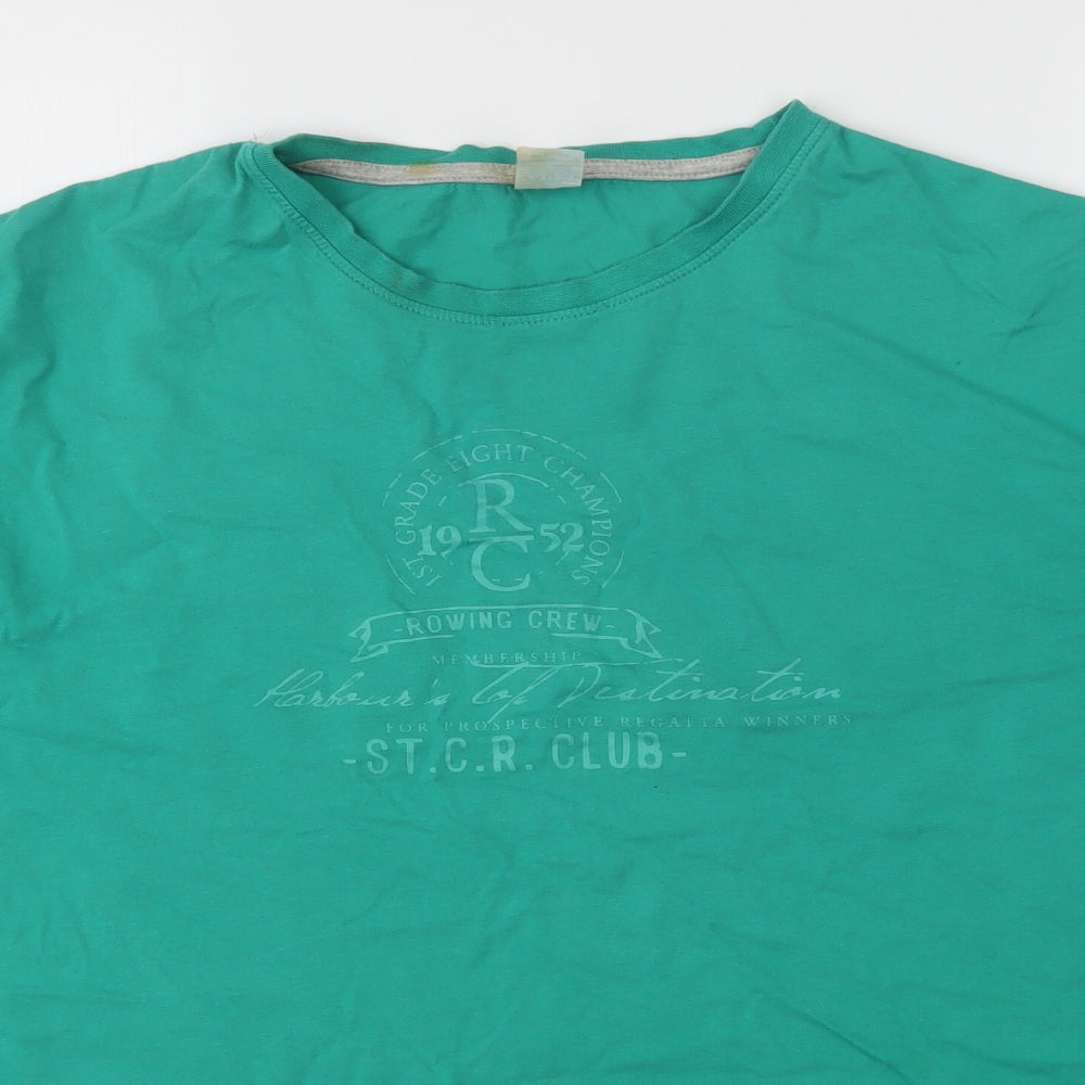 Avenue Mens Green    T-Shirt Size L