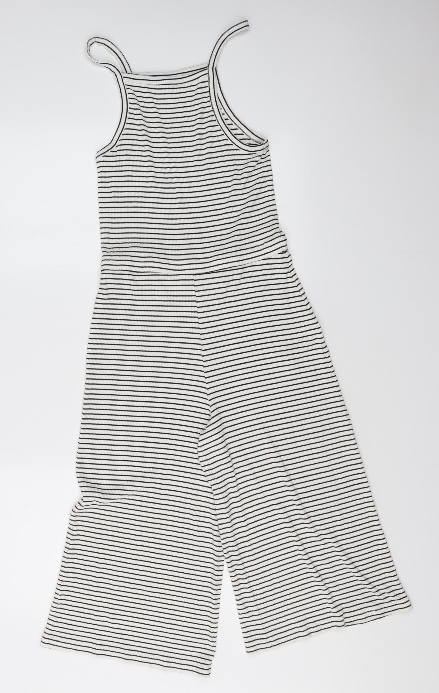 Topshop Womens Multicoloured Striped  Jumpsuit One-Piece Size 10 L16 in