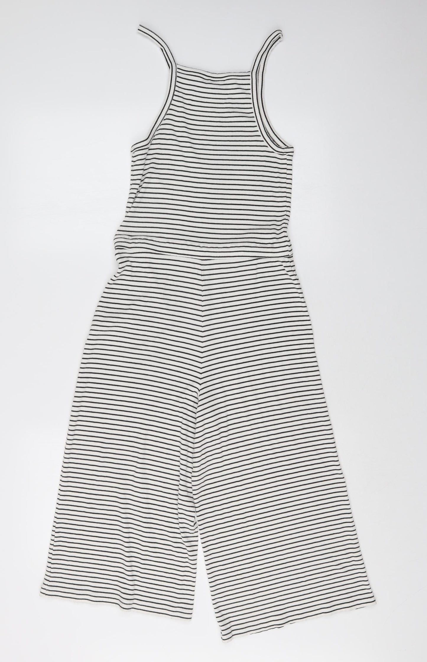 Topshop Womens Multicoloured Striped  Jumpsuit One-Piece Size 10 L16 in