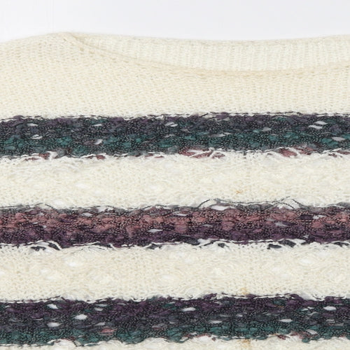 Preworn Womens Multicoloured Striped  Pullover Jumper Size M