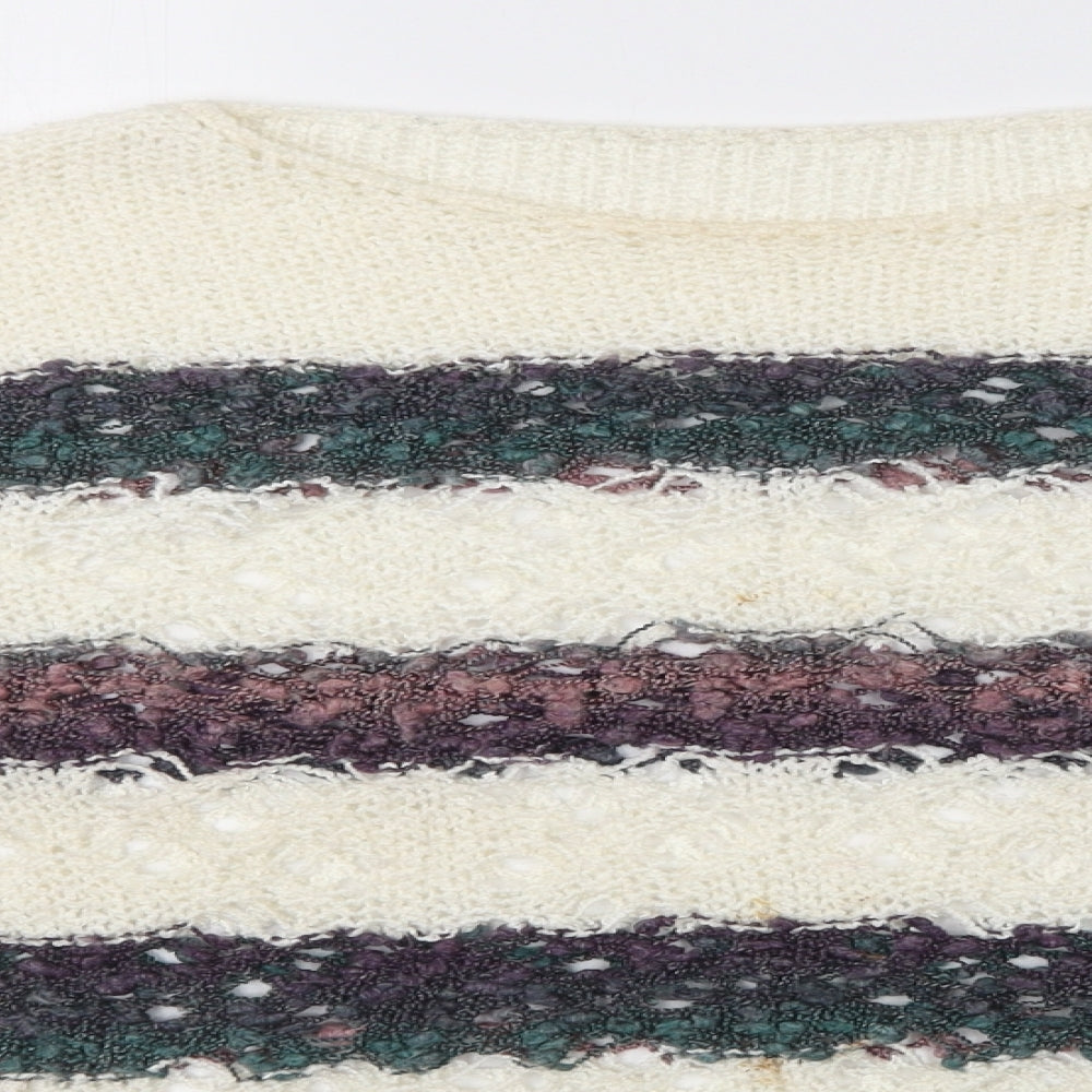 Preworn Womens Multicoloured Striped  Pullover Jumper Size M
