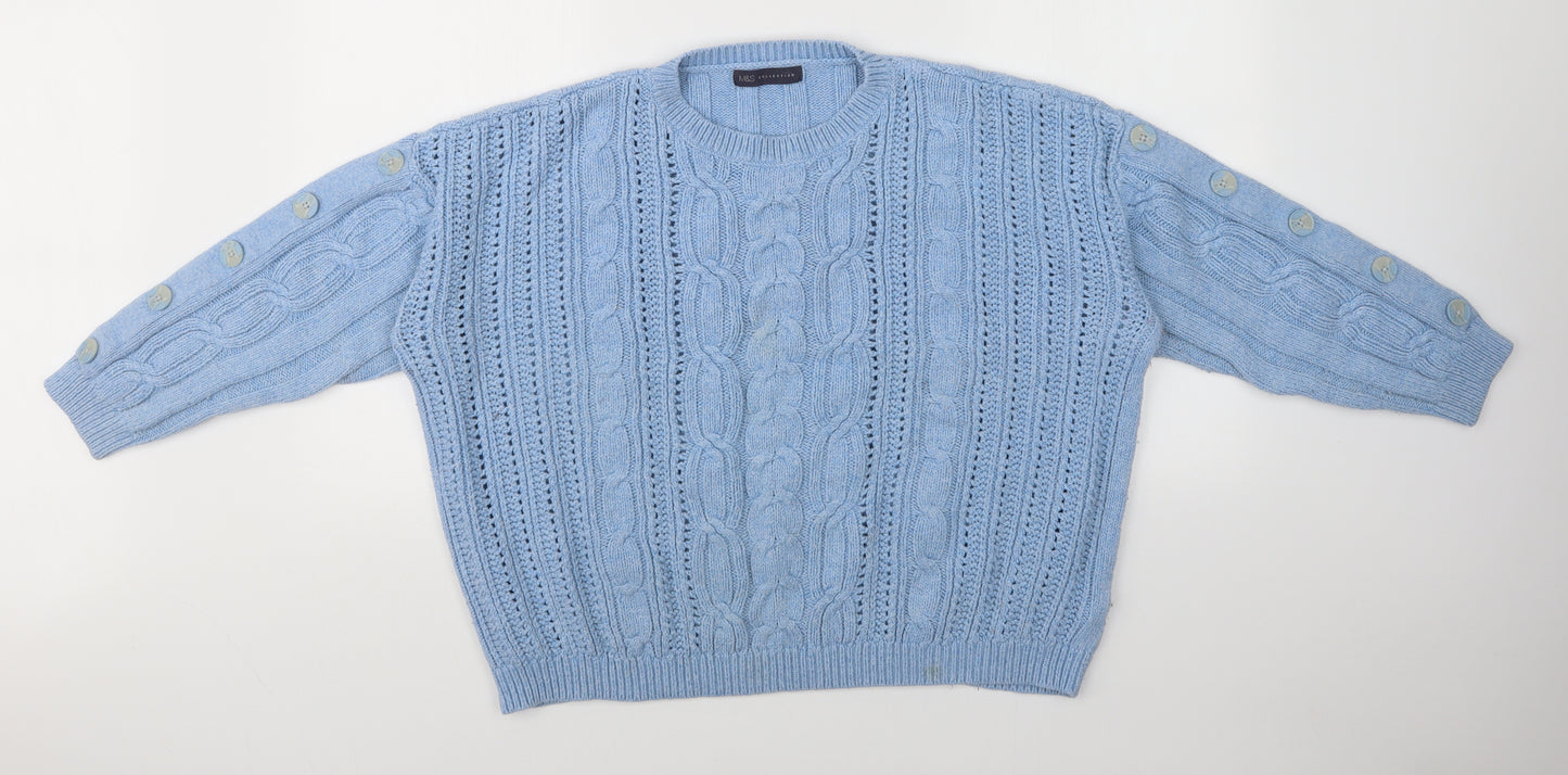 M&S Womens Blue   Pullover Jumper Size 20