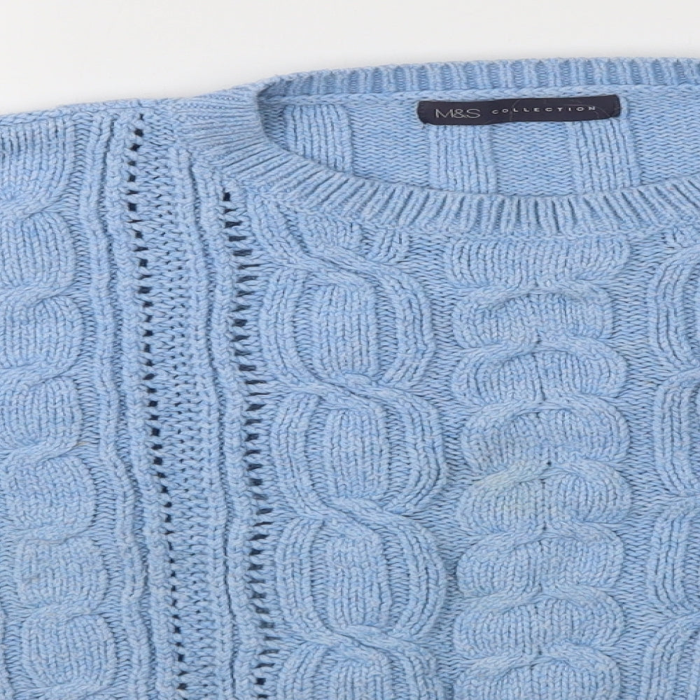 M&S Womens Blue   Pullover Jumper Size 20