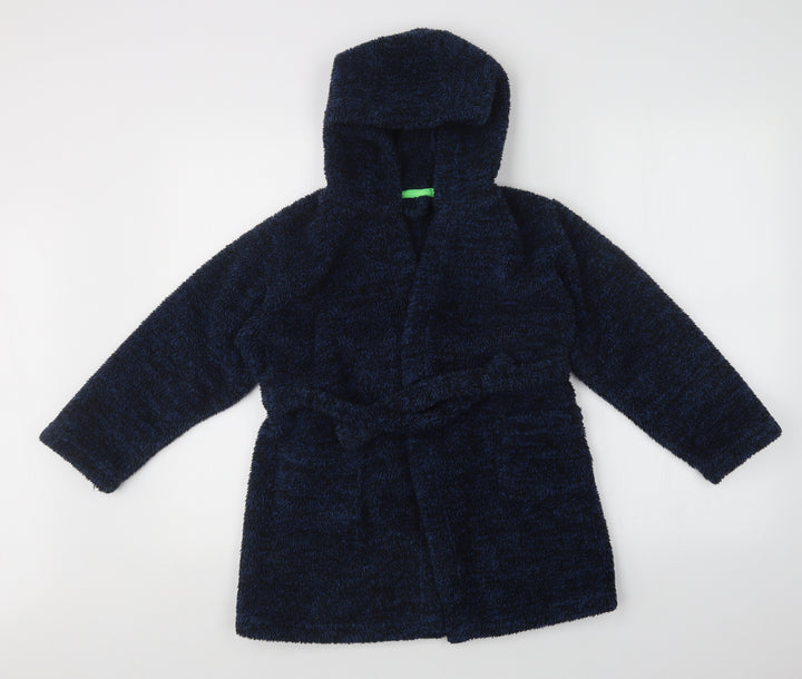 Matalan Boys Blue Solid   Robe Size 8 Years