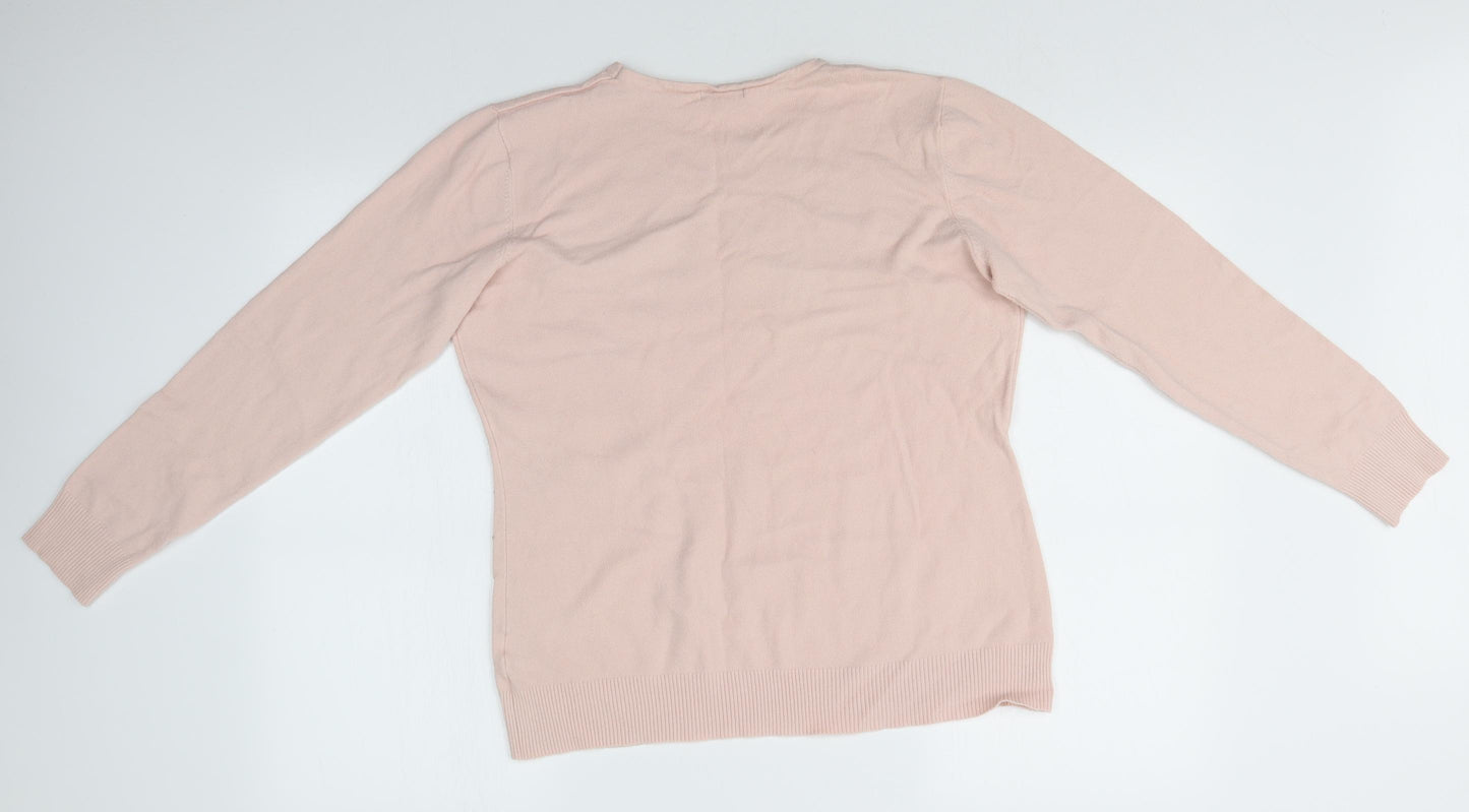 Roman Womens Pink   Pullover Jumper Size 18
