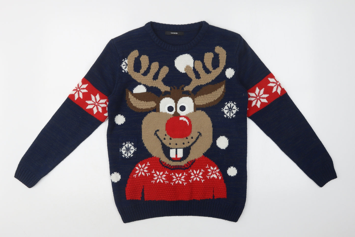 George Boys Multicoloured   Pullover Sweatshirt Size 11-12 Years  - Christmas
