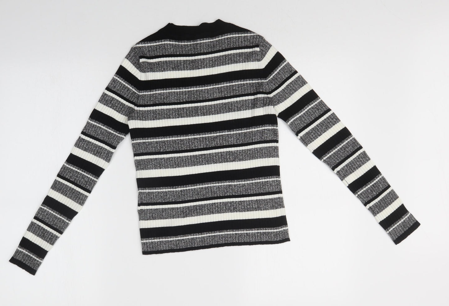 H&M Womens Multicoloured Striped   T-Shirt Size S