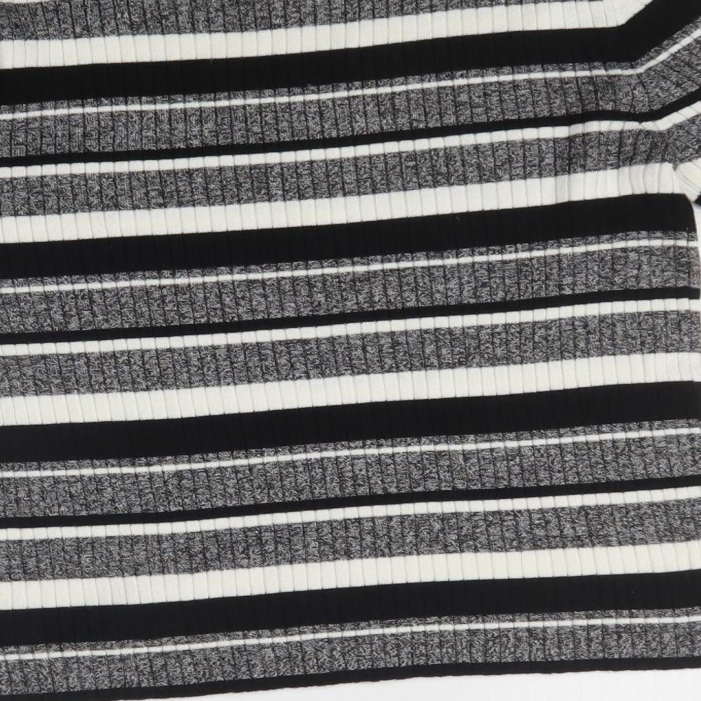 H&M Womens Multicoloured Striped   T-Shirt Size S