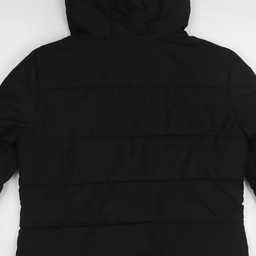 H&M Womens Black   Puffer Jacket Coat Size 10
