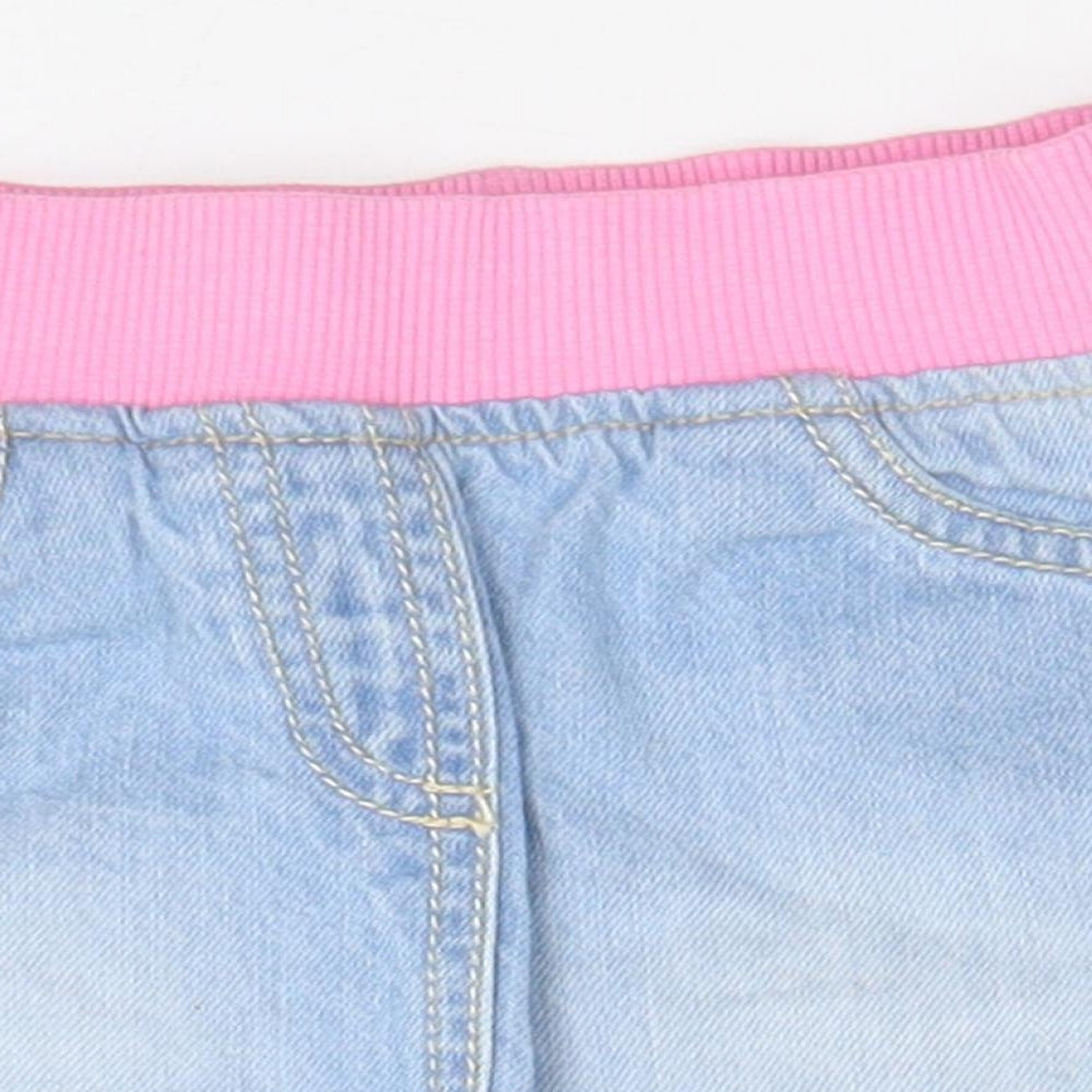 F&F Girls Blue  Denim A-Line Skirt Size 3-4 Years