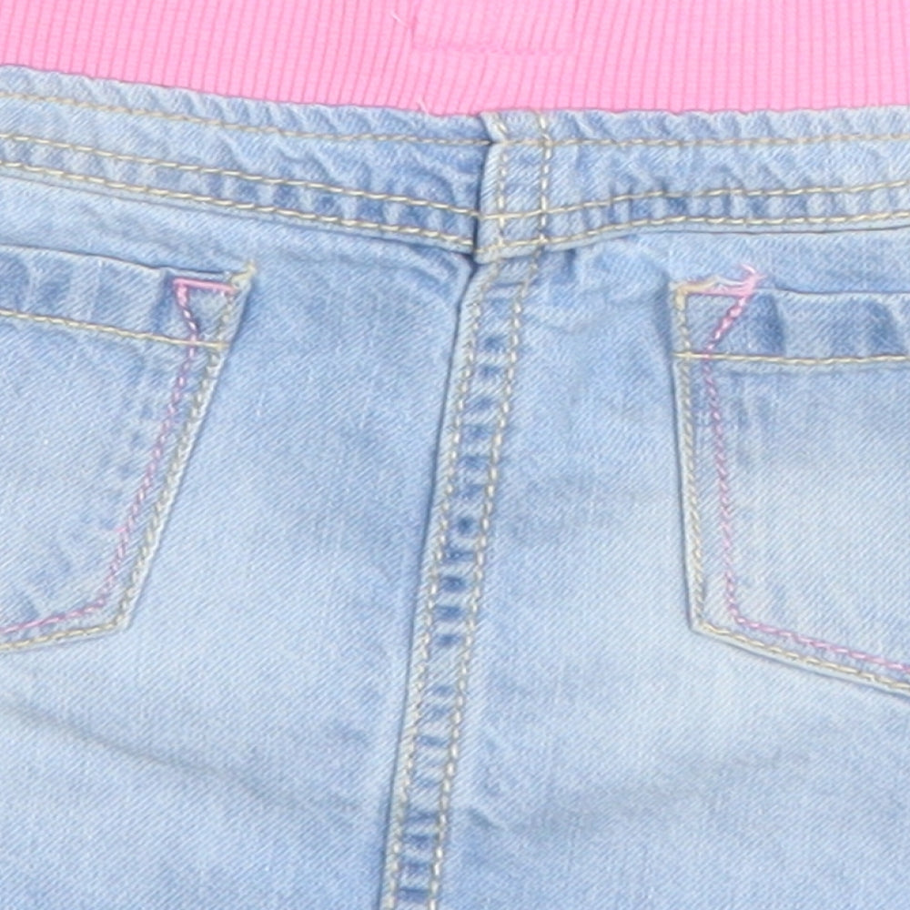 F&F Girls Blue  Denim A-Line Skirt Size 3-4 Years