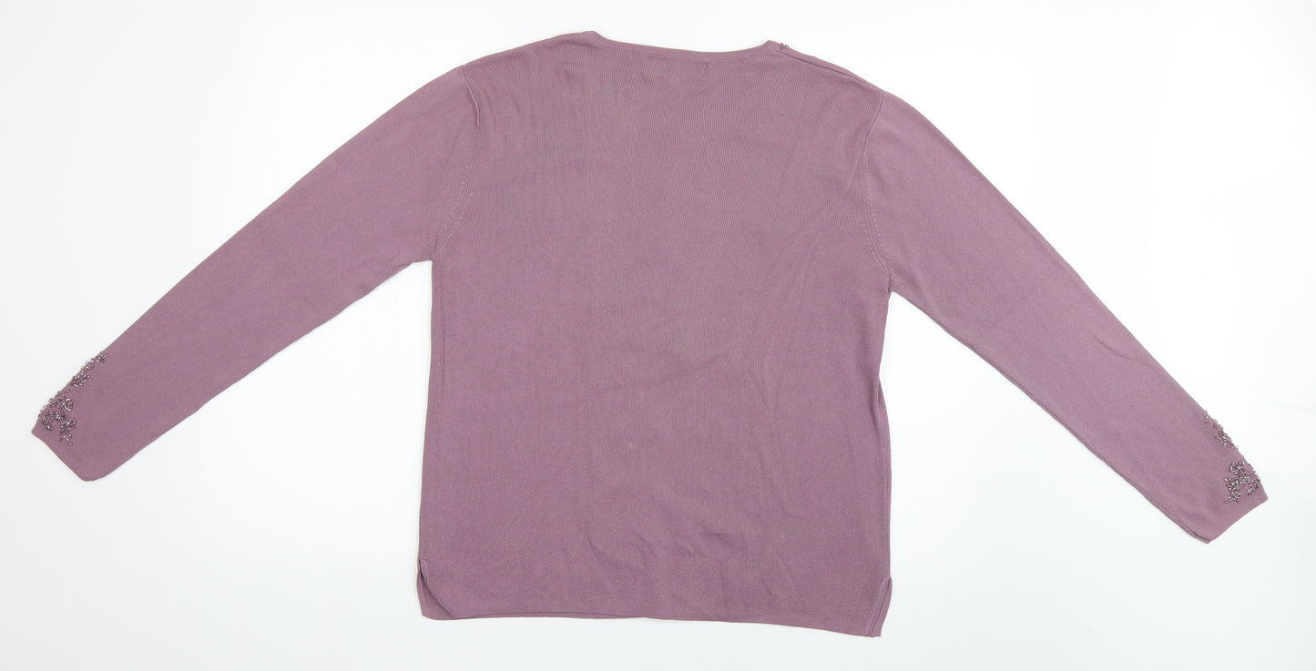 reflect collection Womens Grey   Cardigan Jumper Size L