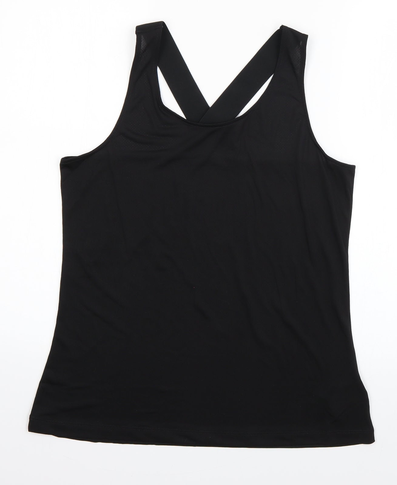 Crivit Womens Black   Basic Tank Size 16