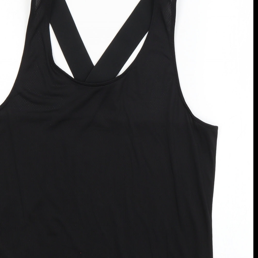 Crivit Womens Black   Basic Tank Size 16