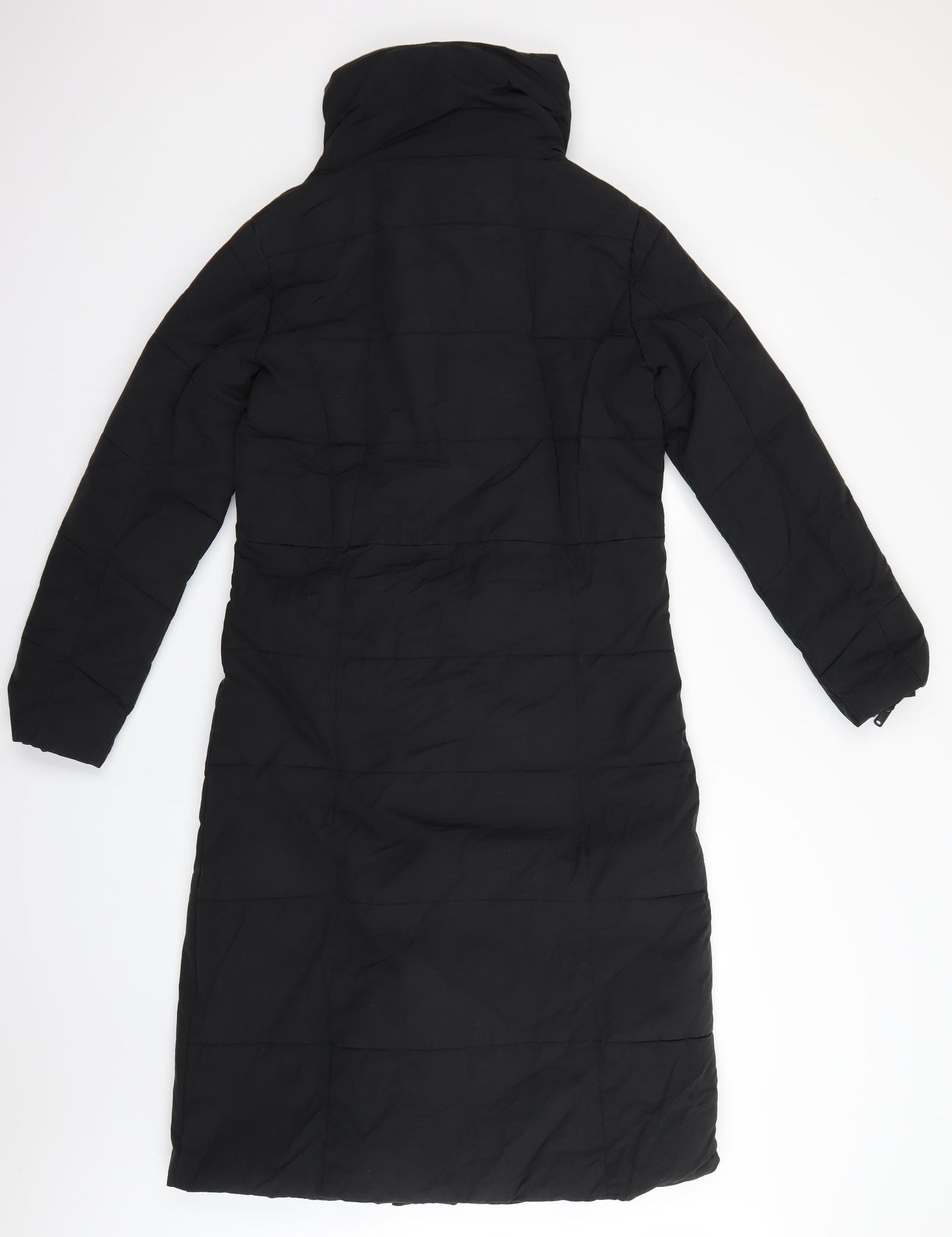 NEXT Womens Black   Rain Coat Coat Size 8