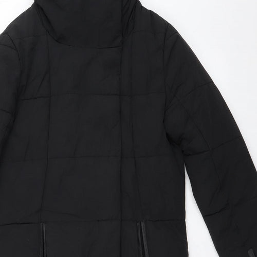 NEXT Womens Black   Rain Coat Coat Size 8
