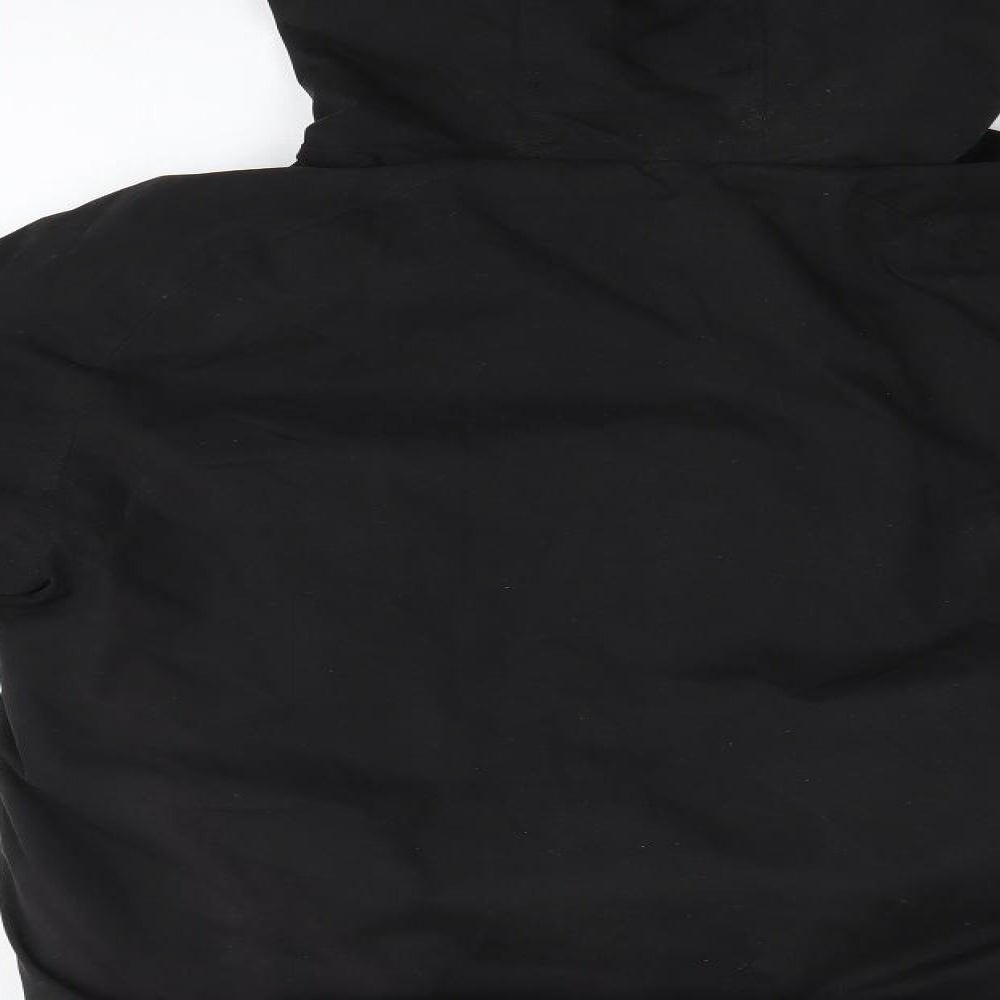 Cedar Wood State Mens Black   Rain Coat Coat Size S