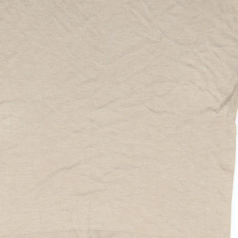 H&M Womens Beige   Basic T-Shirt Size 8