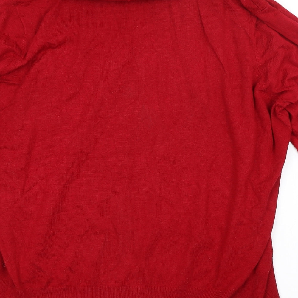 Debenhams Womens Red   Pullover Jumper Size 18