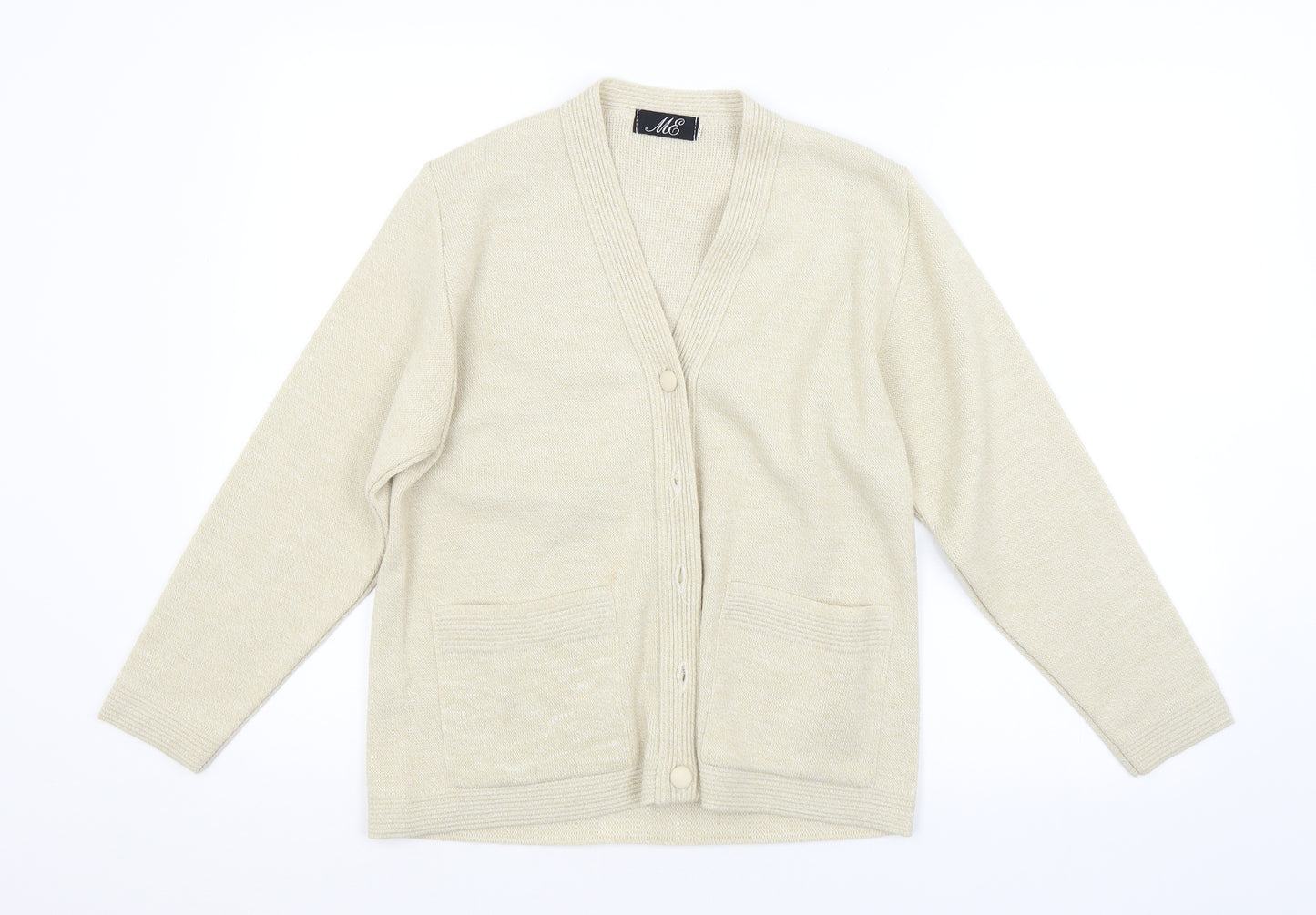 Preworn Womens Beige   Cardigan Jumper Size S
