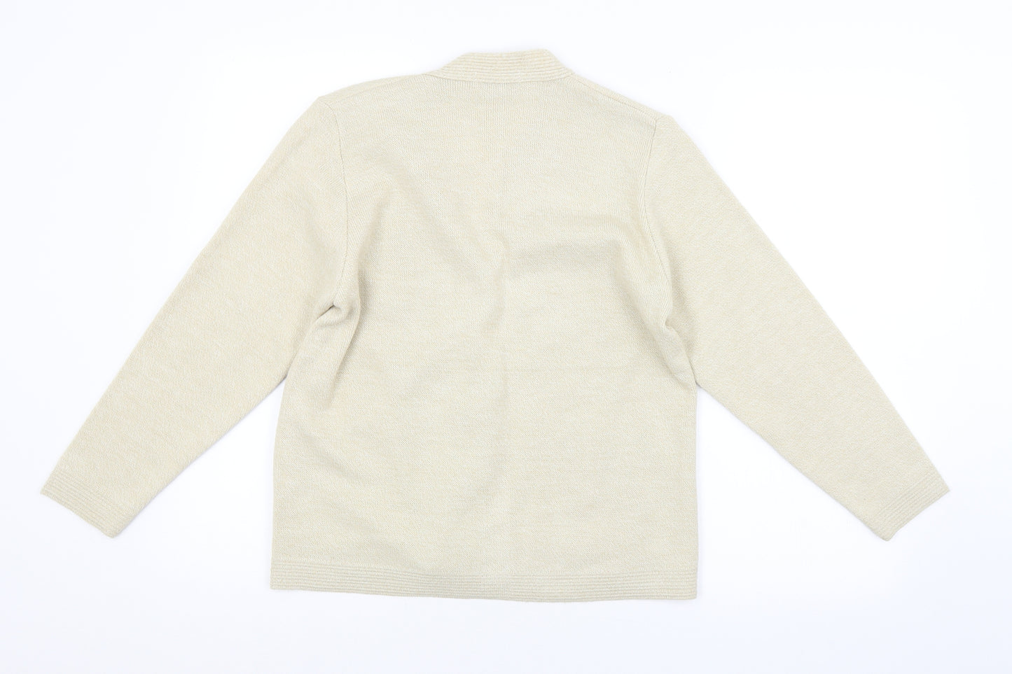 Preworn Womens Beige   Cardigan Jumper Size S