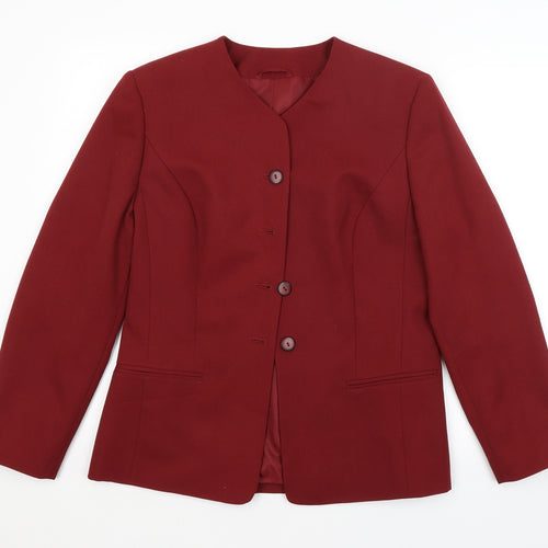 Preworn Womens Red   Jacket Blazer