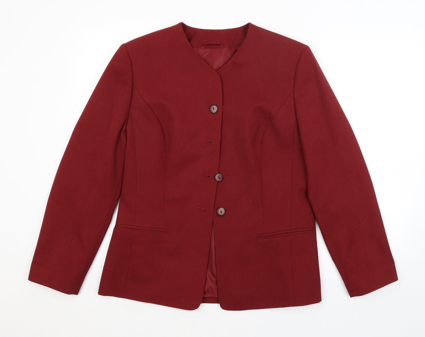 Preworn Womens Red   Jacket Blazer