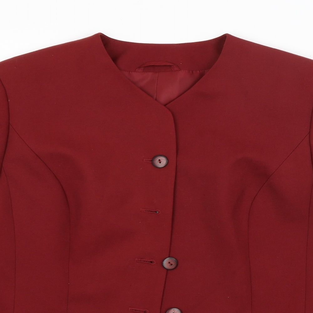 Preworn Womens Red   Jacket Blazer