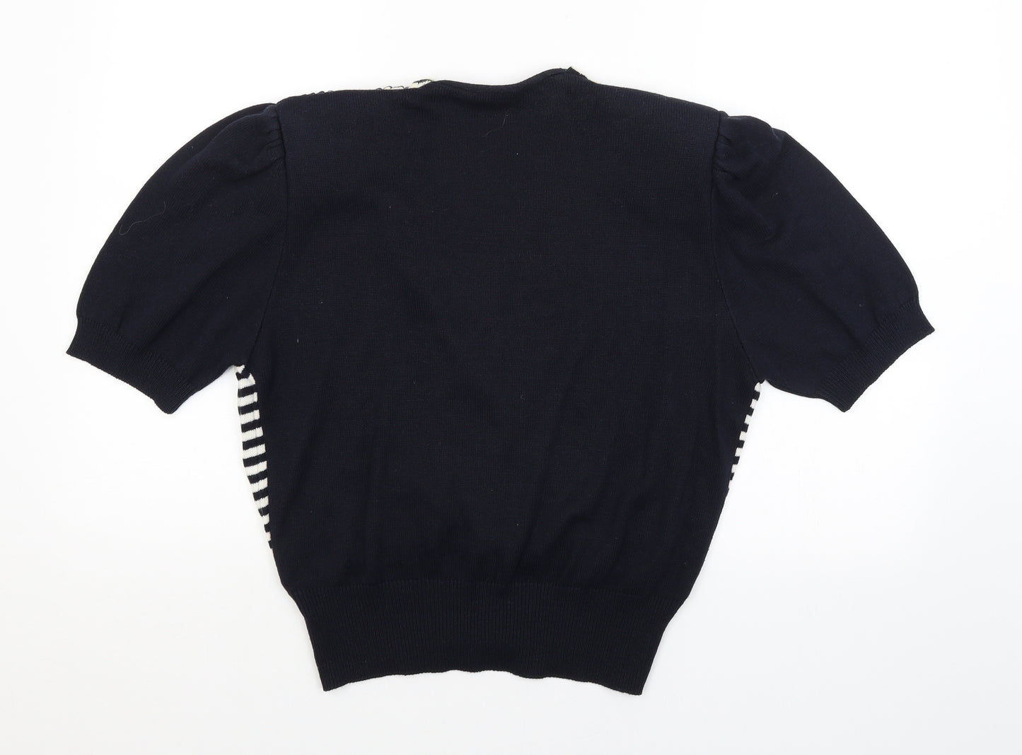 Preworn Womens Blue Striped  Pullover Jumper Size 16